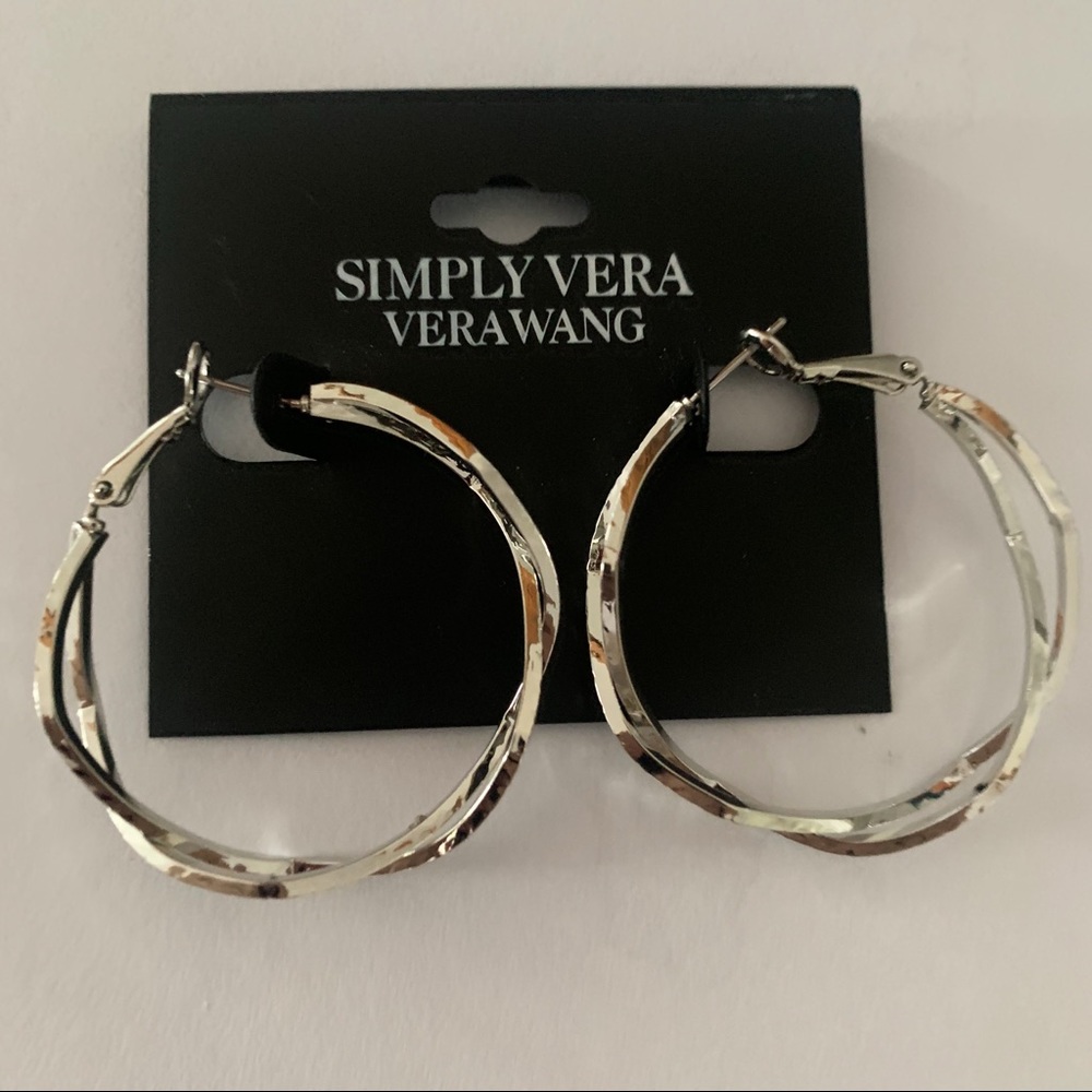 NWT Vera Wang Geometric Hoops